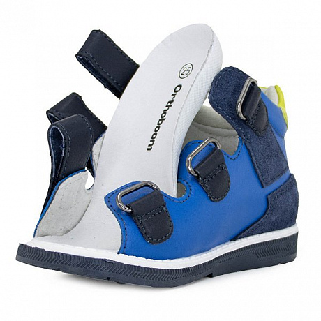 Сандали ортопедические Ортобум для мальчиков 27057-01 темно-синий бриз. Изображение 4 из 6